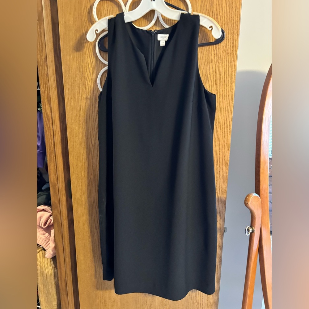 J. Crew Classic Black Sheath Dress
